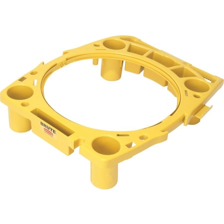 Rubbermaid Commercial Rim Caddy, 26-1/2"x32-1/2"x6-3/4", Yellow RCP9W8700YW